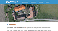 Desktop Screenshot of geodezie-vc.cz